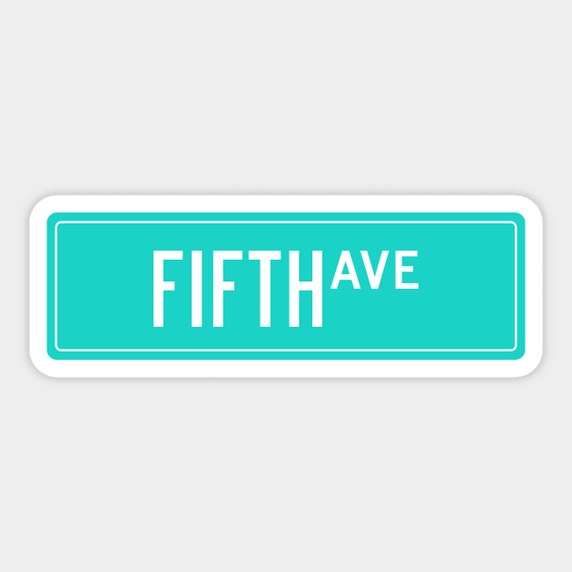 Fifth ave Sticker by annacush